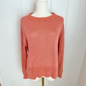 J Crew Women's Relaxed Cotton Linen Blend blend Sweater